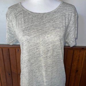 NWT Women's Alternative Gray Crew-Neck‎ Short Sleeved T-Shirt Top Size S